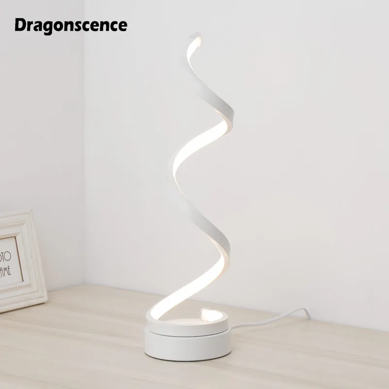 Современная светодиодная настольная лампа Dragonscence для гостиной спальни