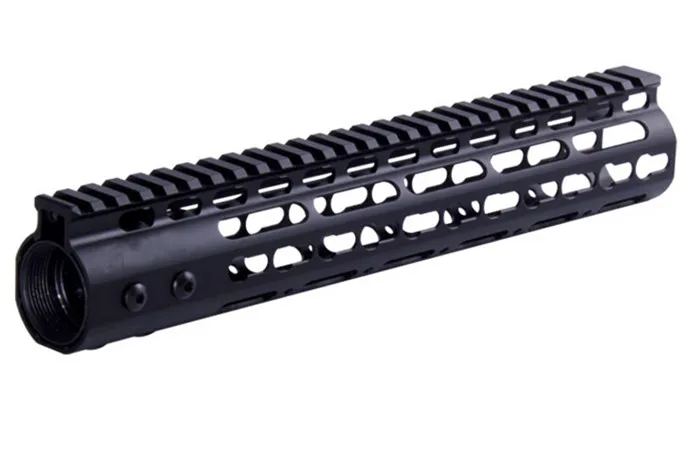 

FIRECLUB 10" inch Free Float NSR KeyMod Handguard Mount Bracket with Detachable Rail BLACK  Barrel Nut For AR-15 M4 M16