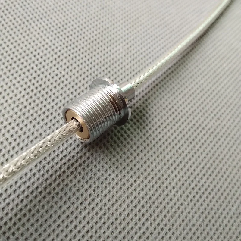 10 шт./лот 3,0~ 3,8 стальной провод веревка фиксатор плетеный кабельный зажим для шнура провода Замок для офиса висячая лампа