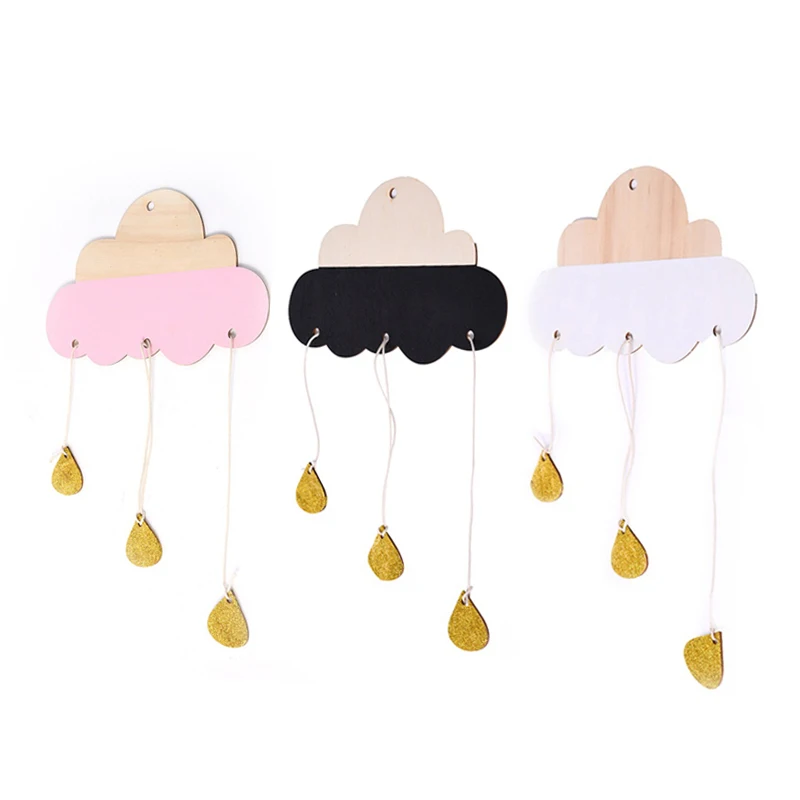 

Nordic Style Cute Clouds Raindrop Shaped Pendant Home Decoration Wall Art Window Furniture Sticker Children Room Decoration
