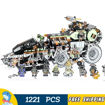 

1221PCS Ninja Dieselnaut Diesel Utility Tank Gripper Vehicle Figure Building Blocks Toys Compatible With Lago