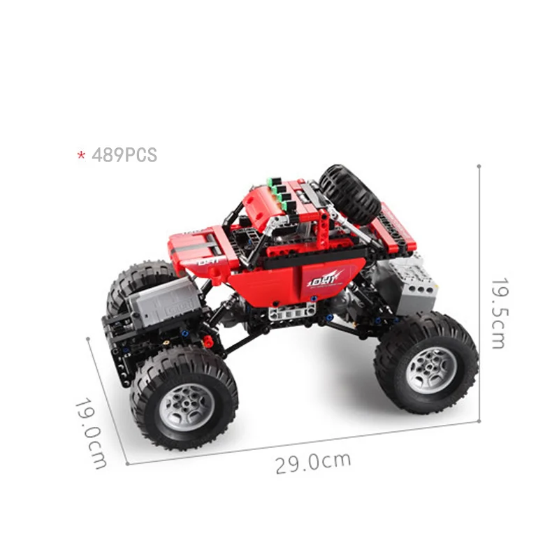 C51041 489 шт. Technic RC спортивный внедорожник автомобиль внедорожный электрический пульт дистанционного управления 4 движущаяся сила USB строительный блок игрушка