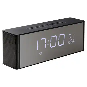 Abuzhen Bluetooth Speaker Receiver Super Bass Portable Enceinte Wireless Speaker for Phone Computer Support TF FM Alarm Clock