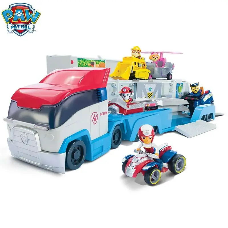 

Genuine PAW Patrol - PAW Patroller Rescue & Transport Vehicle everest tracker apollo robo dog ryder chase skye children toy