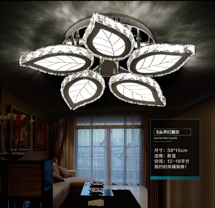2015 simple décoratifs pour la maison lustre cristal lustre pour chambre Ãtude de salon décorative led.jpg Simples décor Lustres
