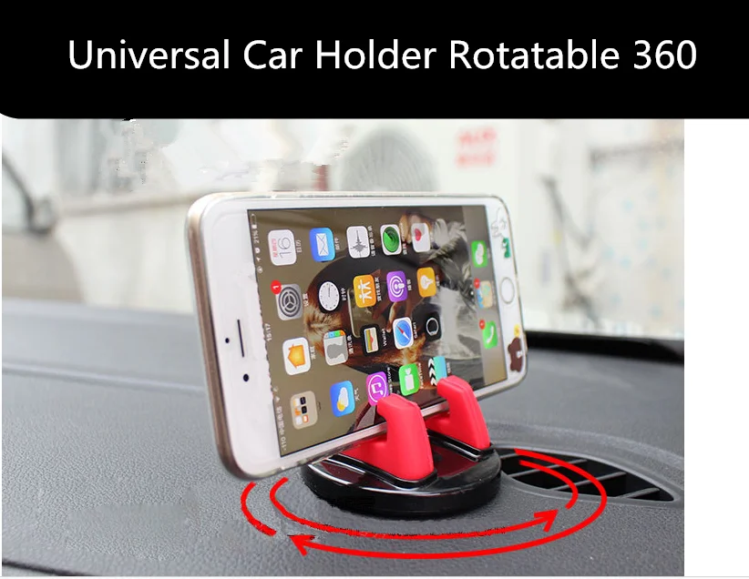 

Car Phone Holder Stands Rotatable Support Anti Slip Mobile 360 Degree Mount Dashboard GPS Navigation Universal Auto Accessories