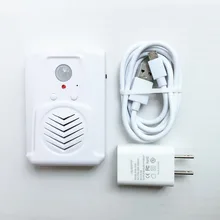 FNP-703A мини ПИР Активированный датчик движения Аудио плеер с AC/DC адаптер питания