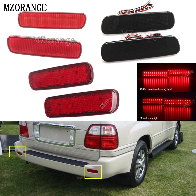 MZORANGE 2PCS LED Rear Bumper Reflector Light Tail Brake Stop DRL Fog Light font b Lamp