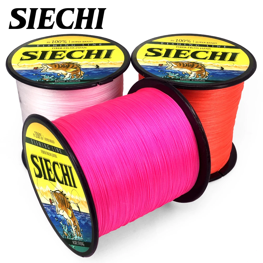 SIECHI 300 м 500 1000 8 нитей 20 88 анг. Фунт. новая полиэтиленовая плетеная рыболовная