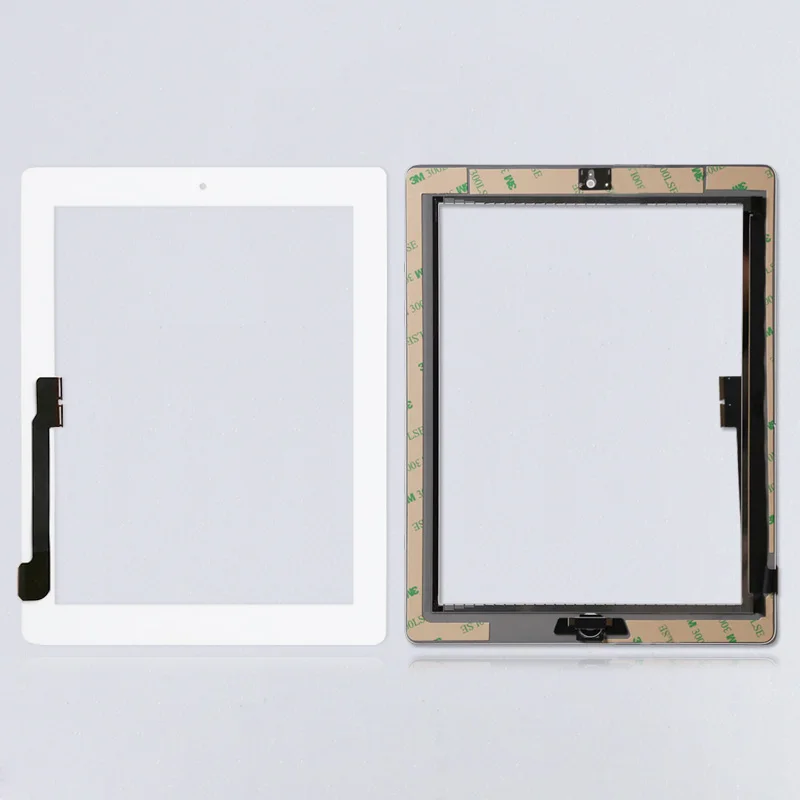 20Pcs/lot For iPad 3 Touch Screen Glass Digitizer assembly A1416 A1403 A1430 free by dhl +home button +adhesive+camera holder
