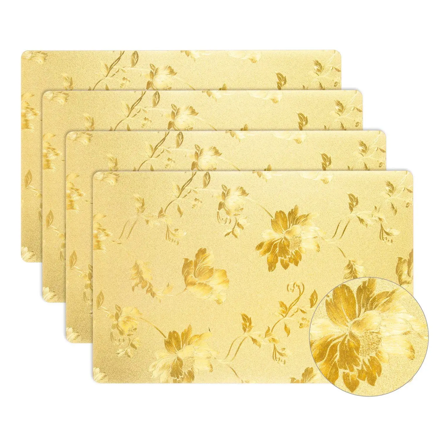

Placemats Heat-Insulation placemats Non-slip Anti-fouling and Waterproof Washable PVC Table Mats are Suitable for Family Kitch