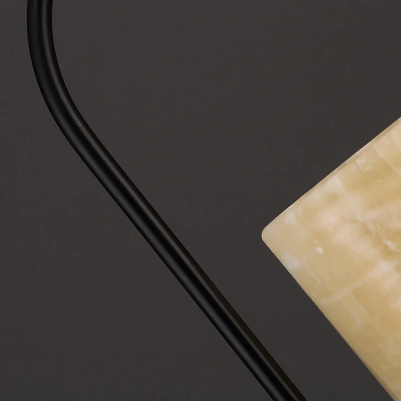 Черной Железный мраморный абажур E27 в стиле ретро Лофт индастриал подвесной