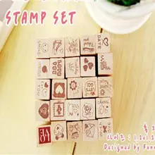 Милое украшение дневника штамп Деревянный штамп для скрапбукинга канцелярские принадлежности DIY ремесло Стандартный штамп 25 шт./компл