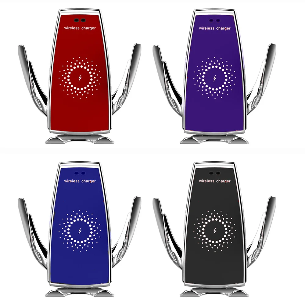 

10w wireless fast charger automatic clamping for car for iPhone XS Max X XR 8 for samsung S10 7 Xiaomi mi 9 phone charger holder
