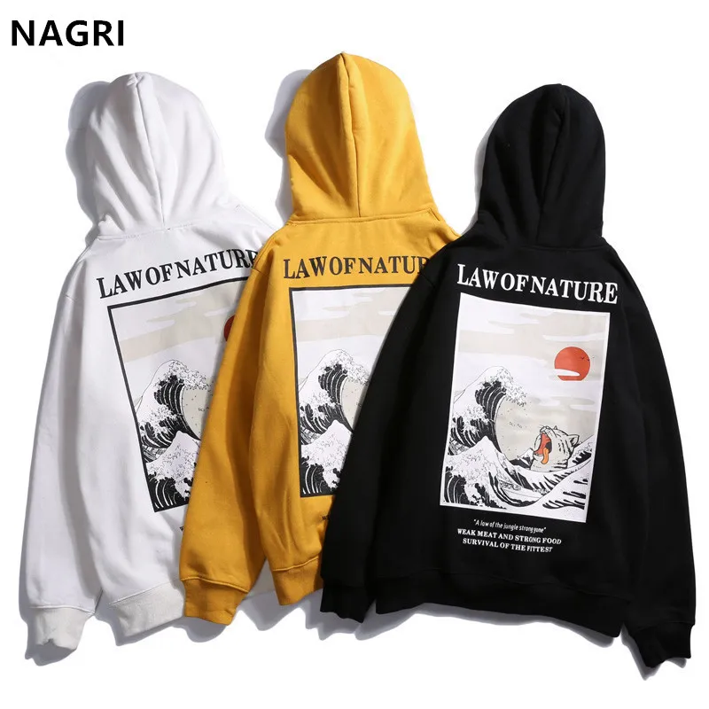 hiphop streetwear harajuku Japanese japan fleece winter autumn hoodies sweatshirts men rapper Wave Printed casual cotton hoodie 23