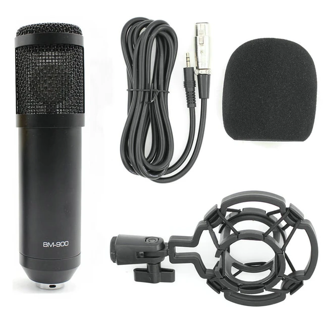 BM 800 upgraded BM 900 Studio Condenser Wired Microphone for Computer Laptop Adjustable volume reverb mikrofon - AliExpress