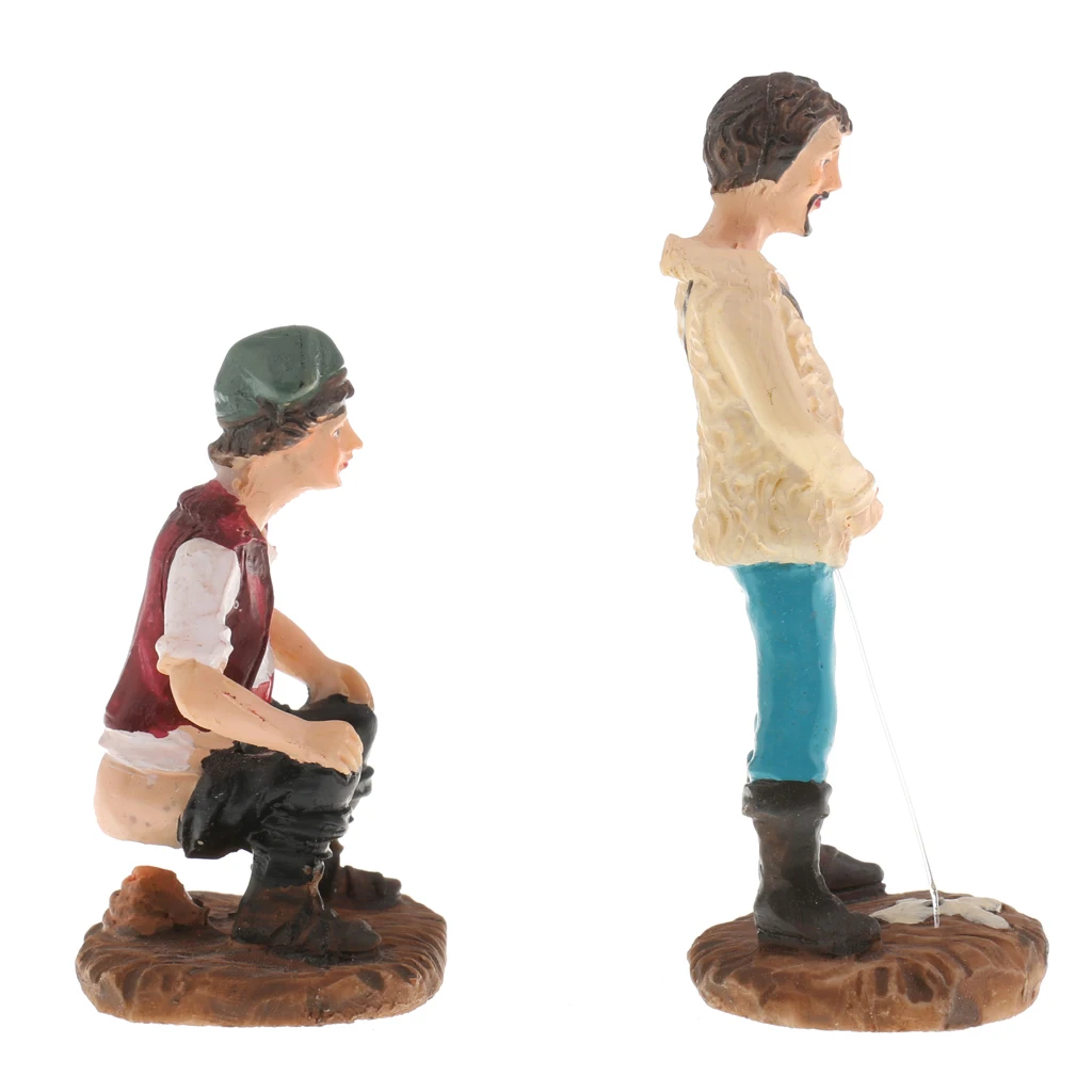 Sand Table Scene WC Shit Pee Doll People Figure Model Layout Landscape Scene