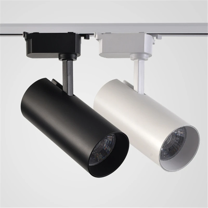 LED أضواء المسارات المسار الكوز الإضاءة 15 w 20 w 30 w 36 w الملابس متجر ويندوز معرض معرض أضواء السقف السكك الحديدية مصباح التوقف