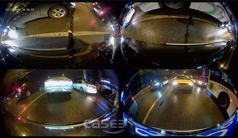 Car surround view camera system 360 degree Bird eye device Panoramic 4 way DVR-31