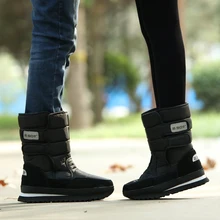 Женские ботинки; коллекция года; теплая зимняя обувь; Плюшевые Теплые Нескользящие женские зимние ботинки; водонепроницаемые ботинки на платформе; bota feminina
