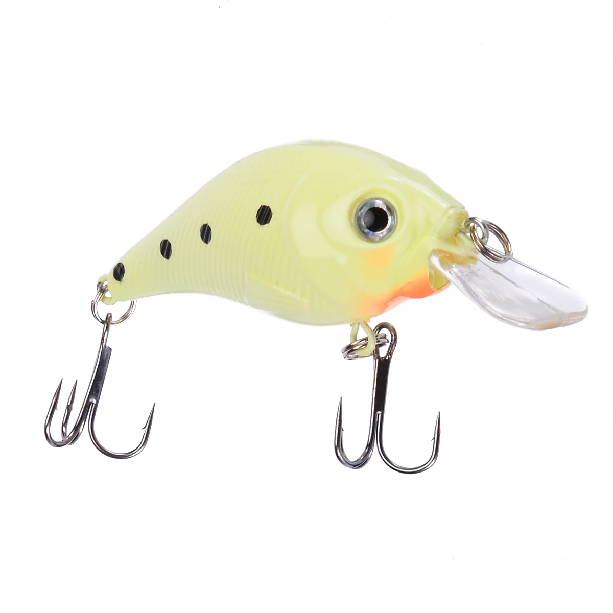1Pcs 3D Luminous Fishing Lure Minnow Night Fishing Lure Bass Crankbait Crank Bait Hooks Wobbler Fish Tackle