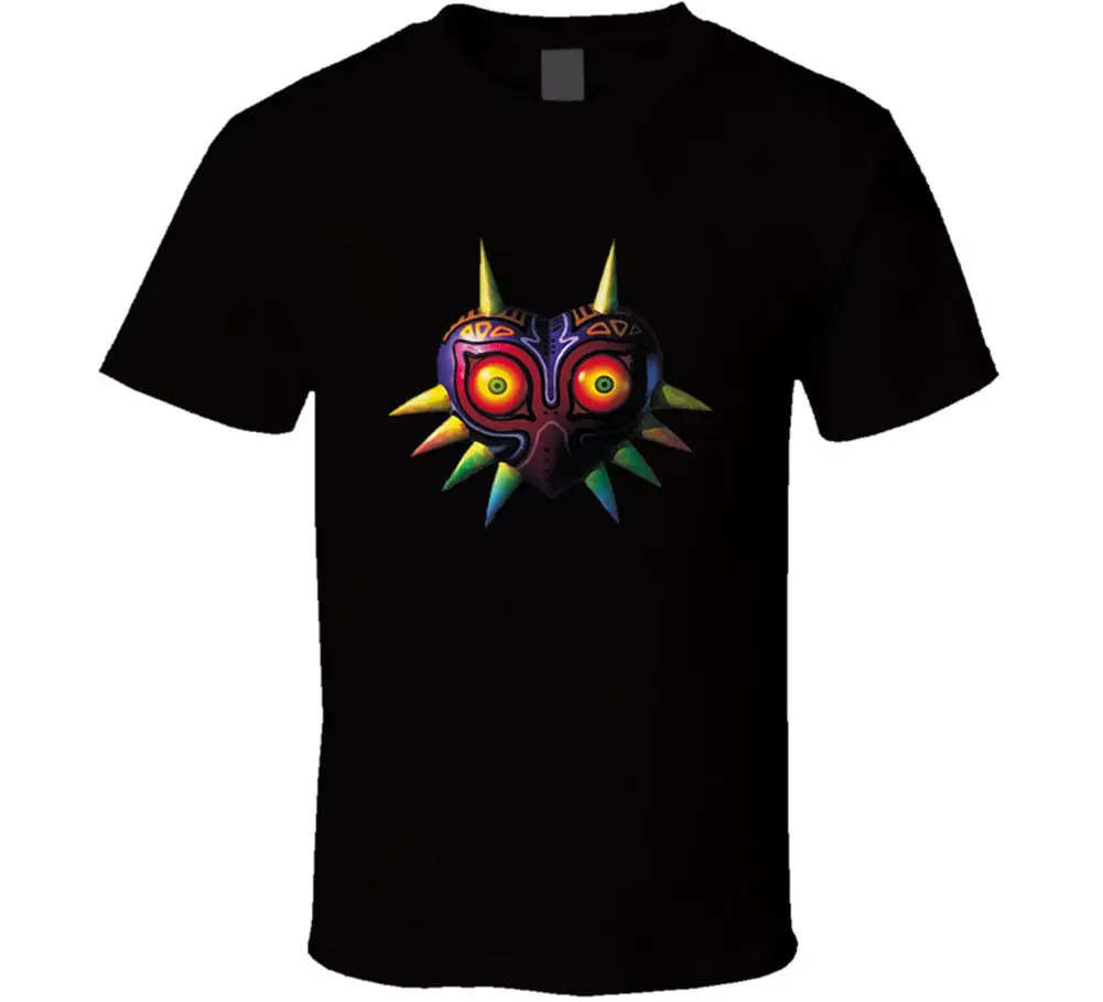 The Legend Of Zelda Majoras Mask T Shirt Mens Tee Fan Gift New From US 100% Cotton For Man shirt printing tops wholesale tee | Мужская