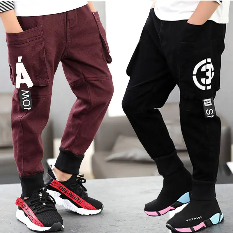 

Boys pants spring and autumn children's pants boys pants big children 2019 spring children's overalls pants sweatpants