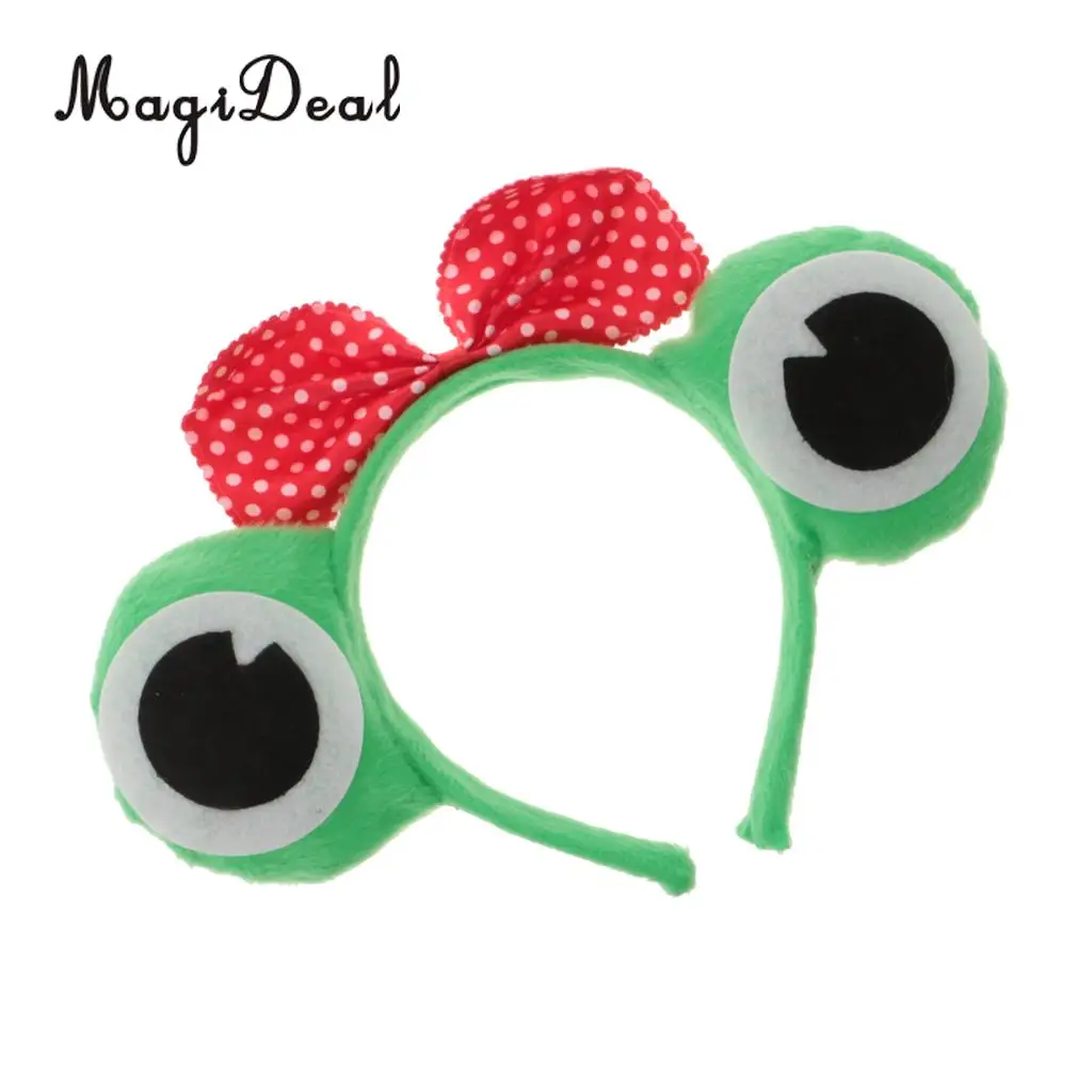 MagiDeal Bachelorette Novelty Frog Style Headband Fancy Dress Animal Toad Constume Girl Night Out Hen Party for DIY Party Decor 