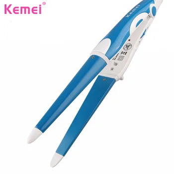 

KEMEI 2 IN 1 Hair Straightener Hair Curler Ceramic Electronic Curling Irons Professional Curling Wand Hair Styling Tools KM-1293