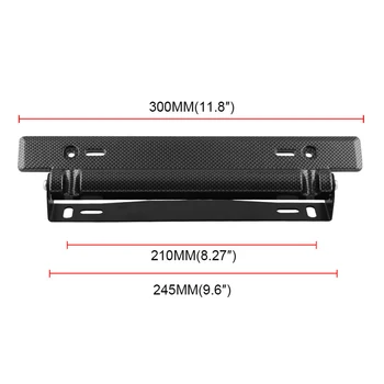 

Car License Plate Frame Shield Protection Adjustable Holder Universal Durable Cover F-Best