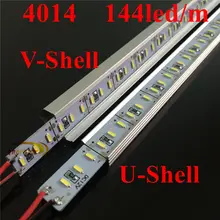 Smarstar 12 V 0,5 m 72 светодиодный 4014 светодиодный бар полосы света U V алюминиевый канал 50 см Жесткий для светодиодного фонаря для отель декоративное освещение