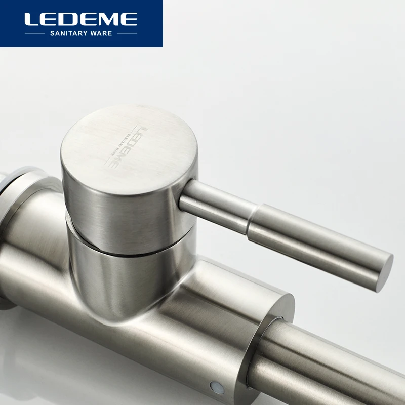  LEDEME Kitchen Faucets Mixer 360 Degree Selection of Faucets Kitchen Faucet Stainless Steel Sink Ta - 33044725895