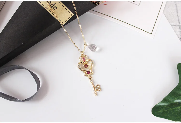 Аниме Сейлор Мун любовь палочка Кристалл косплей ожерелье девушка аксессуары симпатичный реквизит