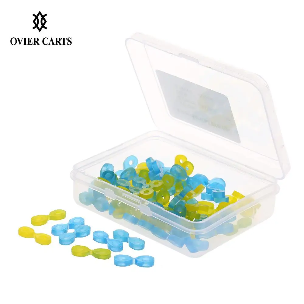 

80pcs/set Dental Elastic Fixing Wedges Matrix Matrices Rubber Dam Autoclavable Dental Filling Tools