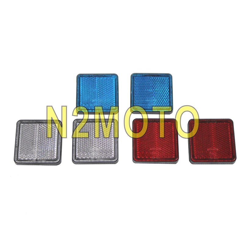 Sourcingmap 6pcs 5mm Plastic Screw Mount Reflective Warning Motorcycle Reflector Sourcingmap 6pcs 5mm Plastic Screw Mount Reflective Warning Motorcycle Reflector