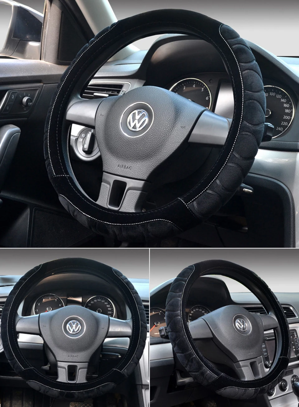 Автомобиль считаем крышка рулевого колеса для Гольф mk7 4 7 6 поло седан passat b8 b5 b7 beetle passat Tiguan рулевое колесо аксессуары