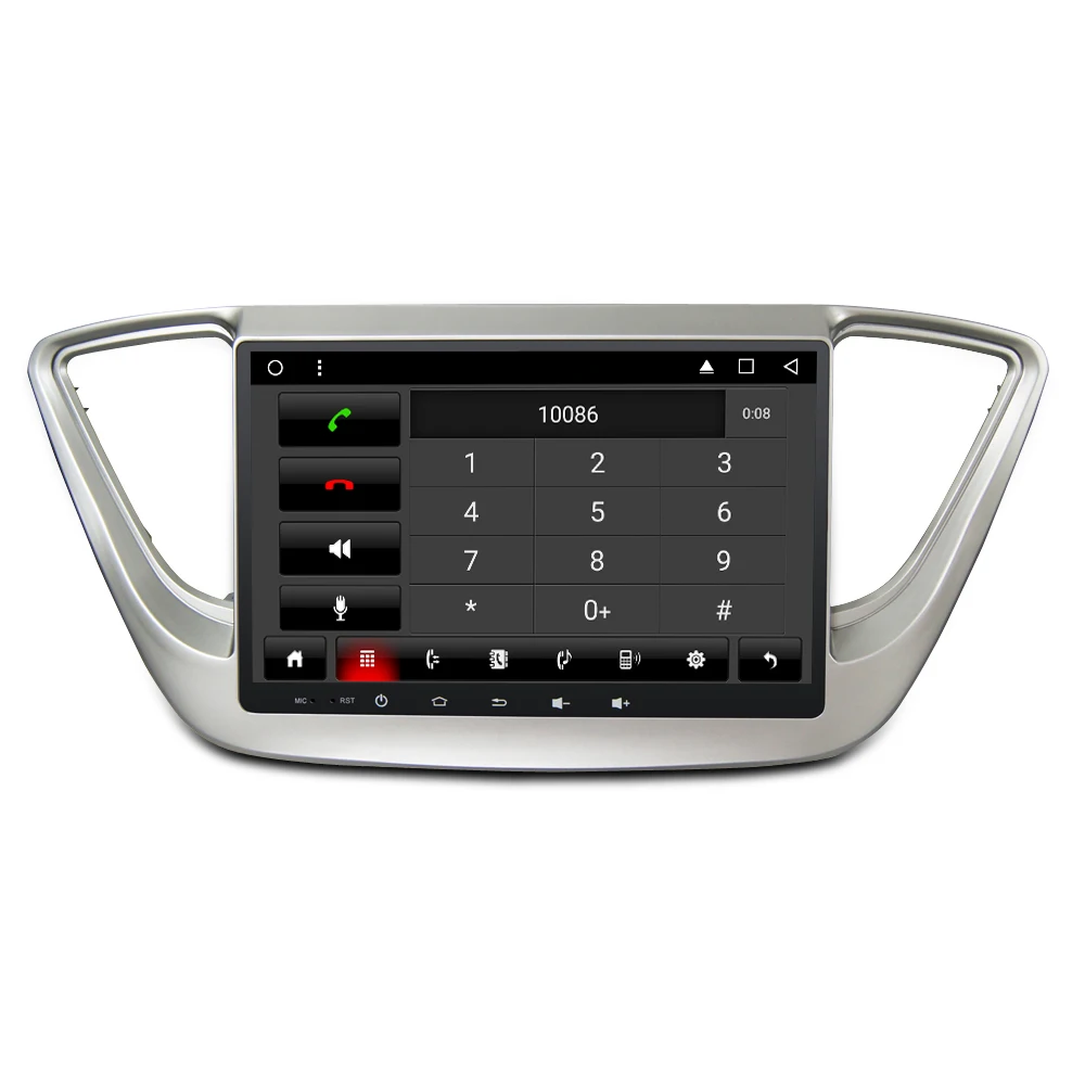 Top Android 8.1 Car DVD Player GPS Glonass Navigation Multimedia for Hyundai Verna 2017 Car PC Headunit Auto RDS Radio Audio Stereo 1