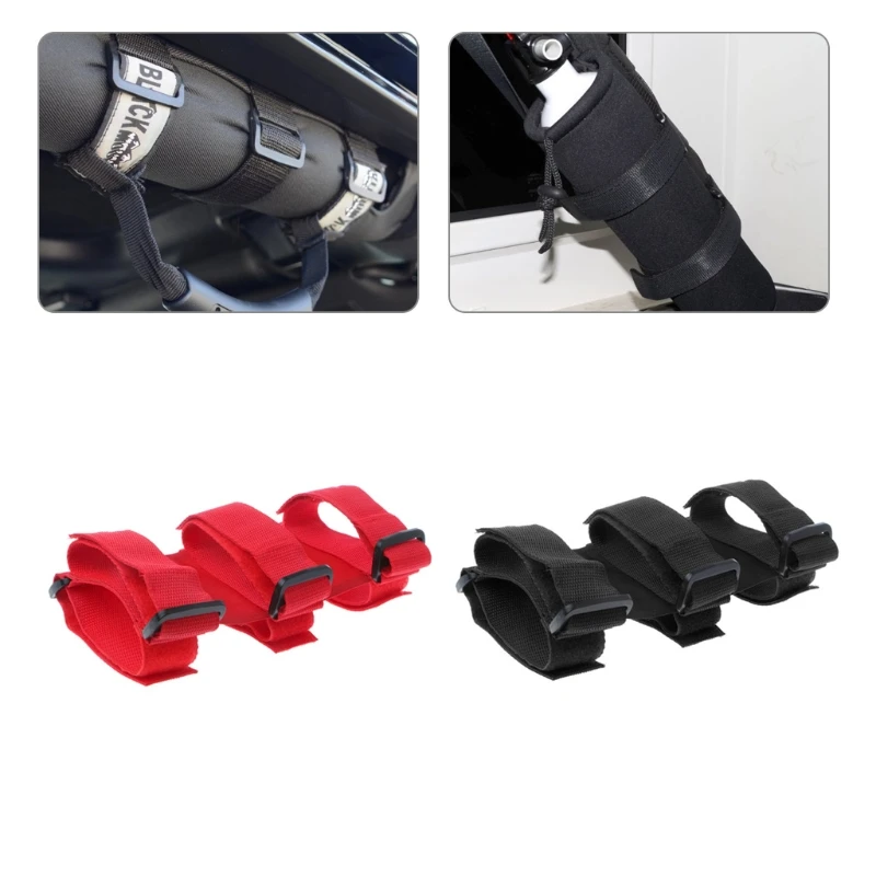

Nylon Bar Fire Extinguisher Holder Strap Safety Protection Kit for Jeep Wrangler