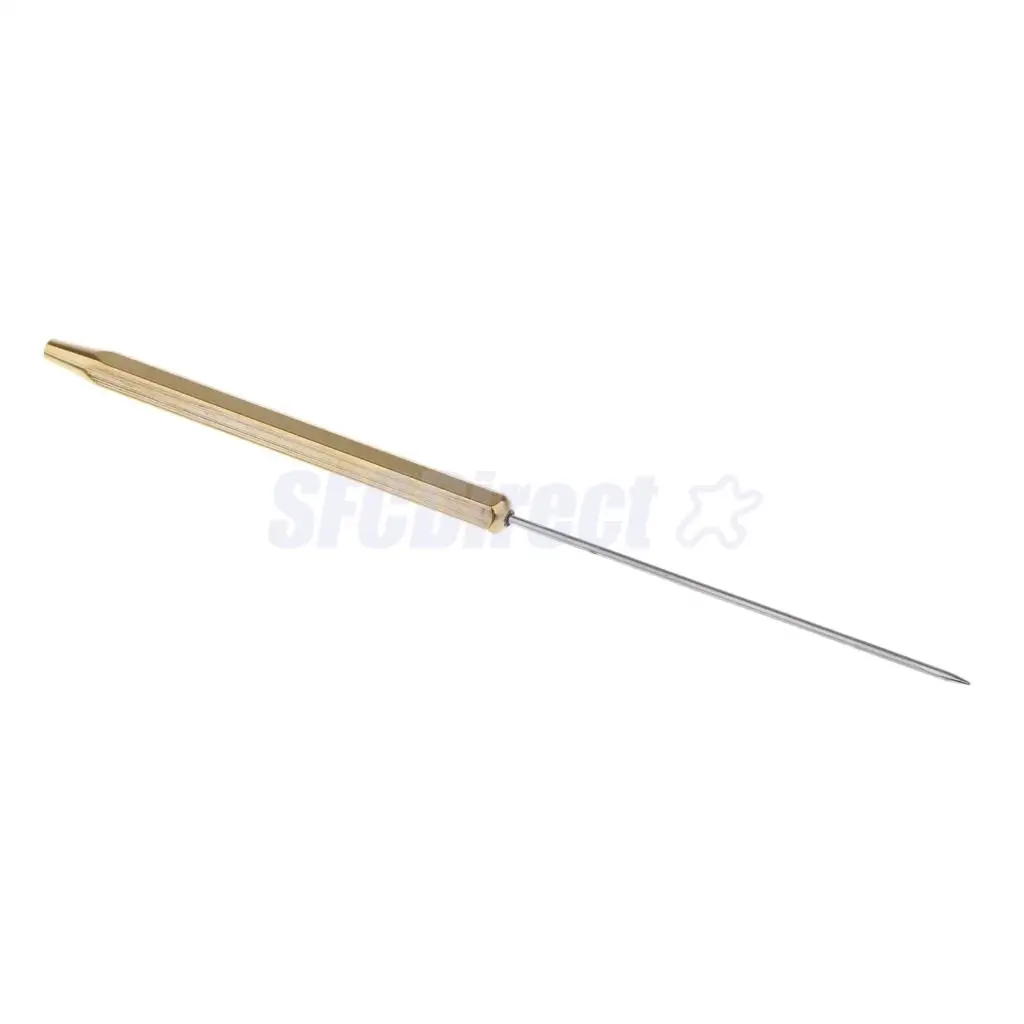 Fly Tying Bodkins and Half Hitch Tools Handle Fly Tying Dubbing Needle 12cm Gold