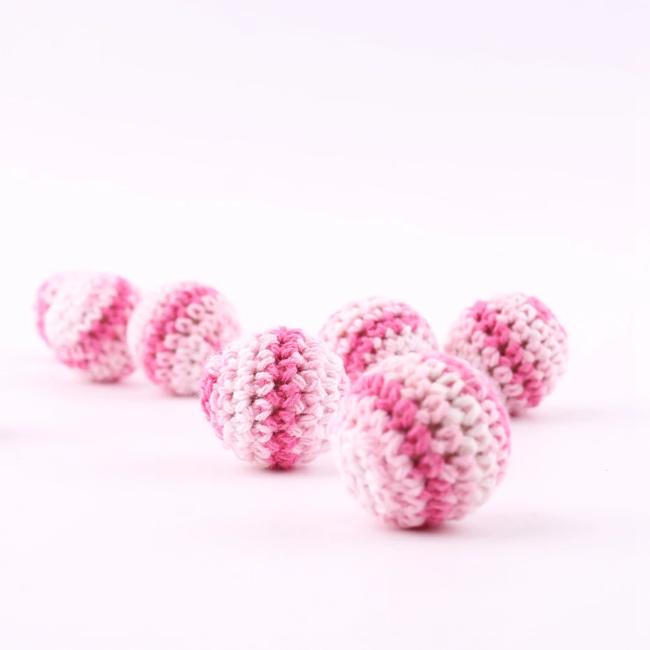 Enfant en bas âge dents 5 PC Crochet rond perles en bois Crochet 20mm saisir bois perle bijoux à bricoler soi-même accessoires dentition Crochet perles (lot de 5)