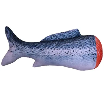 

Pet Soft Plush 3D Fish Shape Cat Toy Interactive Gifts Fish Catnip Toys Stuffed Pillow Doll Simulation Fish Playing Toy For Pet