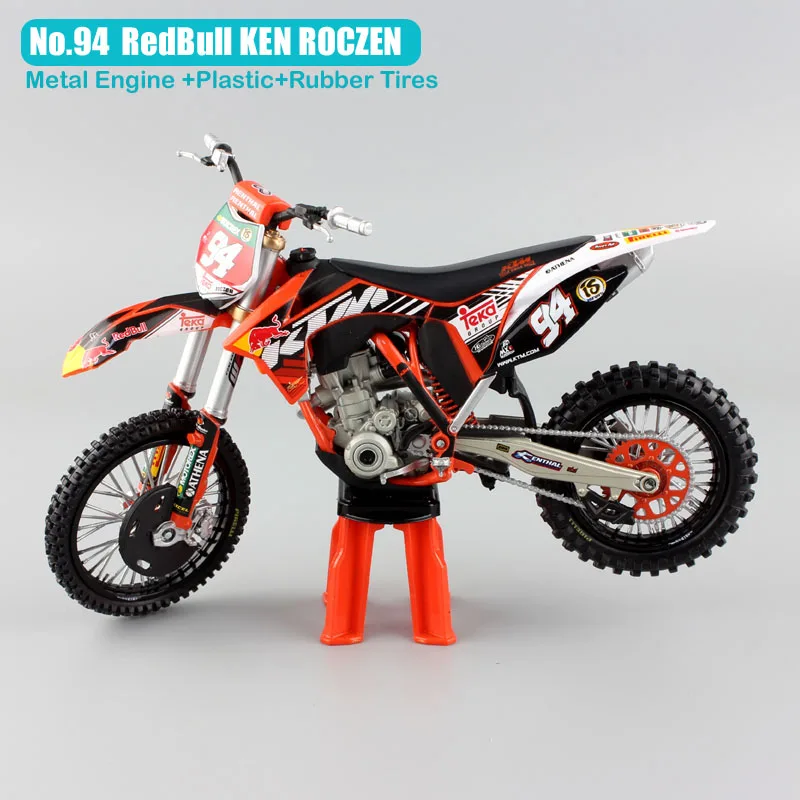 1/12 масштаб № 94 Кен роцен KTM 250 SXF 2011 ЭНДУРО МОТОЦИКЛ redbull литье под давлением и транспортные средства металлические модели гонка, мотокрос велосипед игрушки