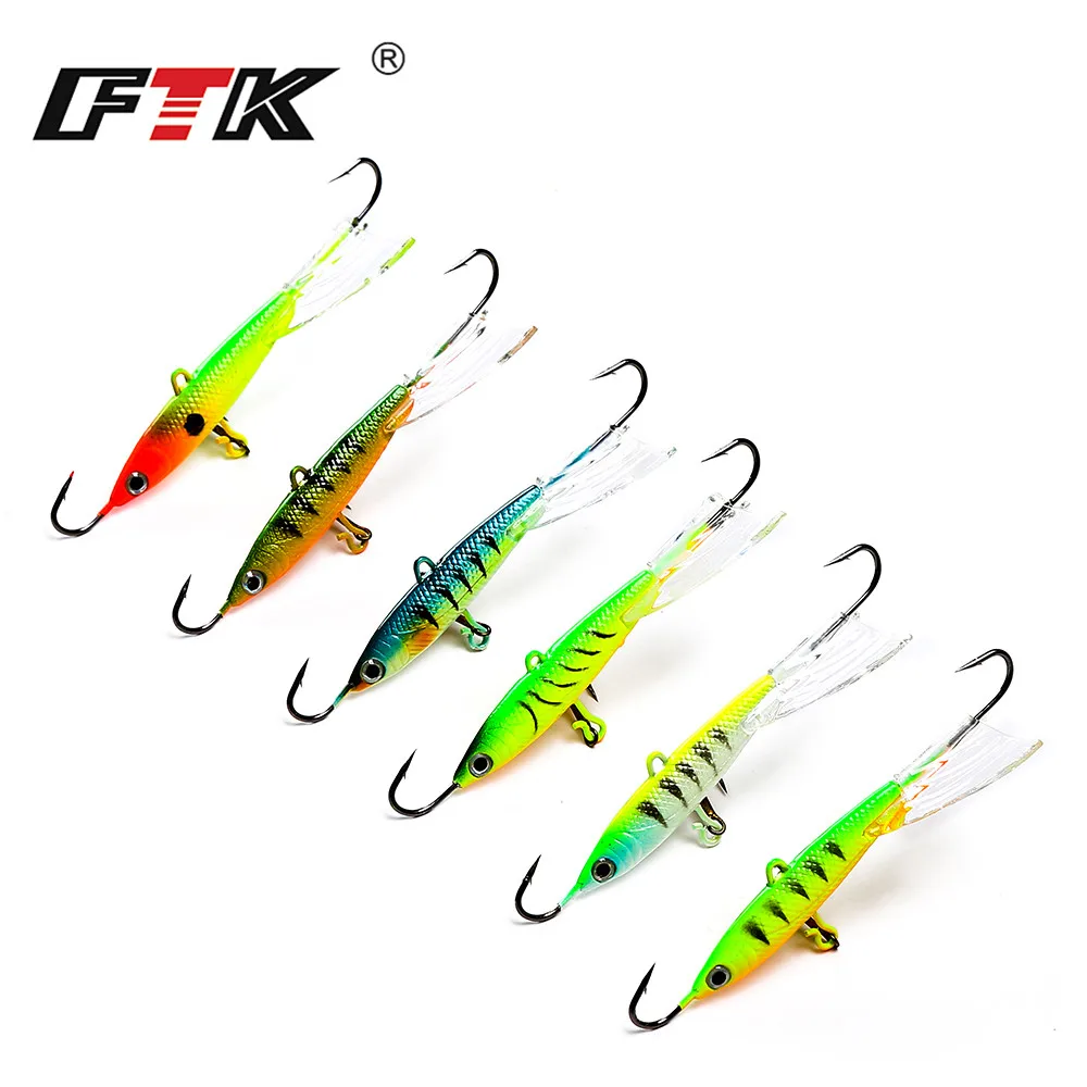 

FTK Winter Ice Fishing Lures 1PC Jigging Lead Fish Bait 21g 93mm Fishing Hook Ice Balancer Jigs ice jigging Winter Fishing Baits