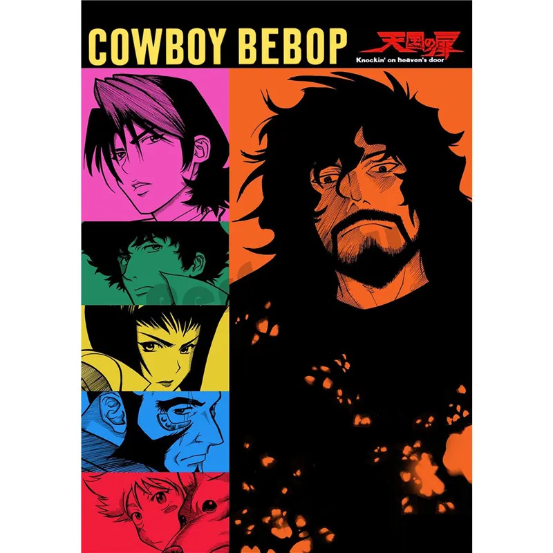 Ковбойский bebop домашний интерьер, декоративная бумага с белым покрытием, плакат, настенная наклейка, домашний декор - Цвет: Серебристый