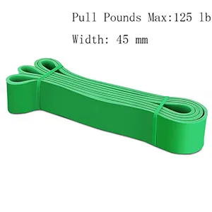 Rubber Resistance Bands 208cm Athletic Elastic Bands Loop Expander Fitness Power Training Workout CrossfitStrengthen Muscles - Цвет: Green-125 lb