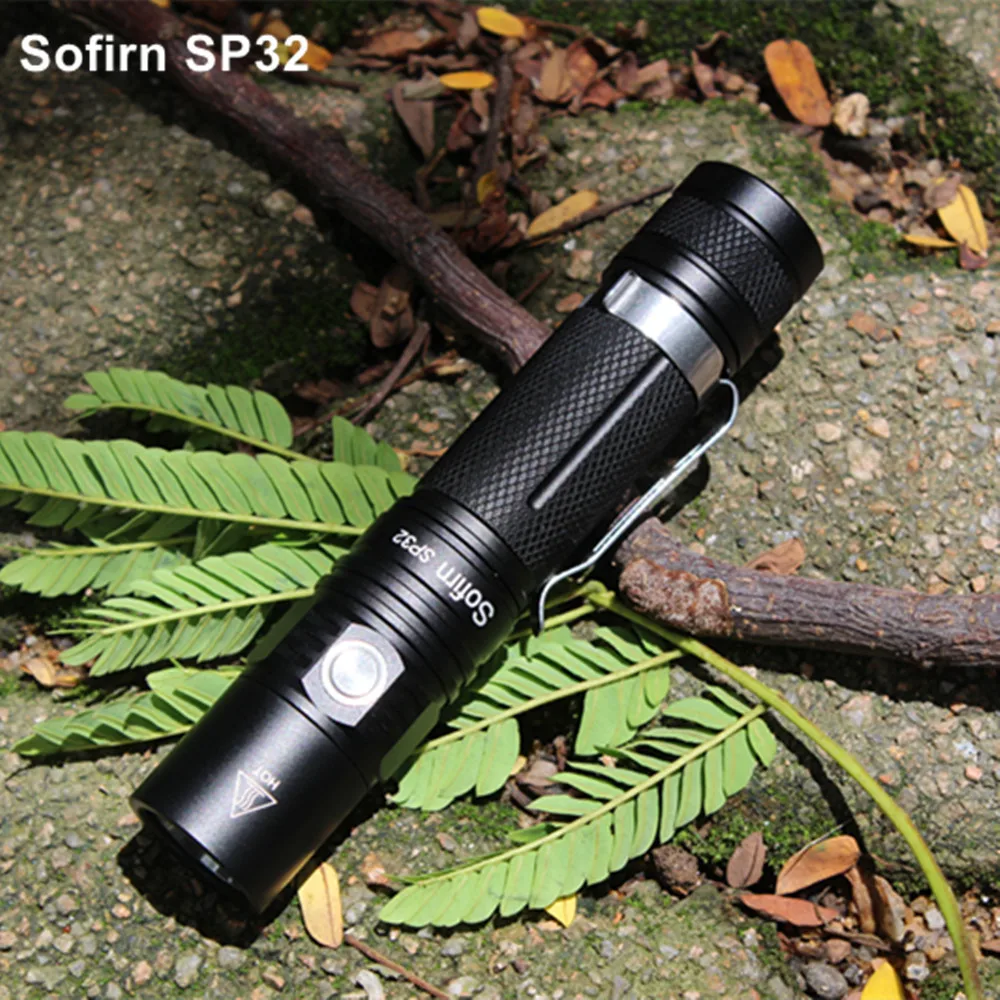 Sofirn SP32 портативный светодиодный светильник 18650 Cree XPL2 1000 Высокий люмен светодиодный фонарь светильник 6 режимов Тактический мощный фонарь