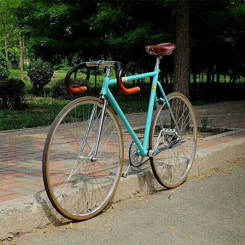 

54cm 56cm 58cm Fixed Gear bike Track Single speed Bike fixie bike 700C vintage road bicycle Chrome molybdenum Steel bike frame
