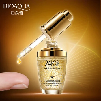 

BIOAQUA 24 K Gold Face Cream Whitening Moisturizing Day Creams & Moisturizers Essence Serum New Face Skin Care DHL ship 100
