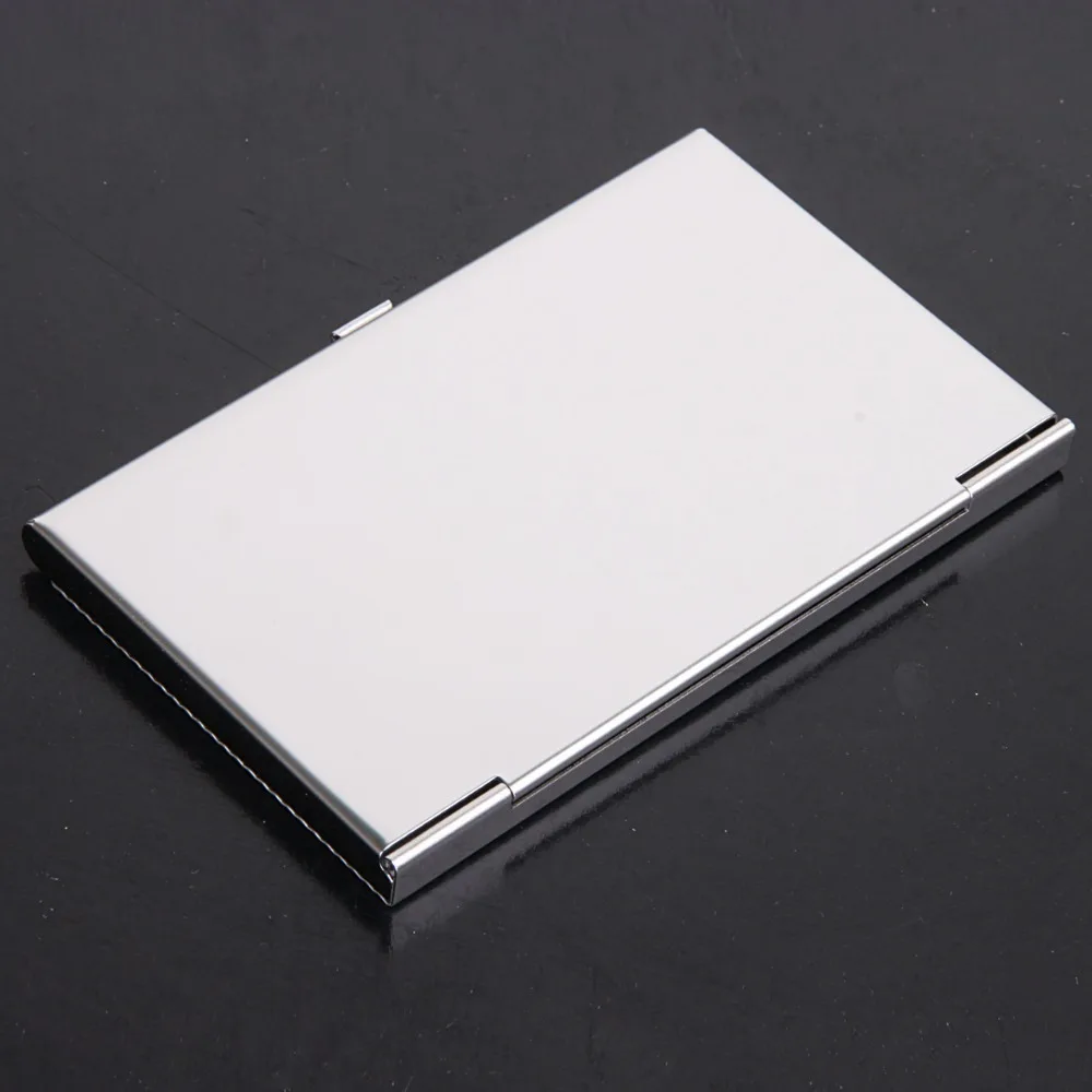 wholesale 10pcs/lot - Free shipping , line pattern metal Name Card Case , Business Card Holder ,Promotion item NMS010-K