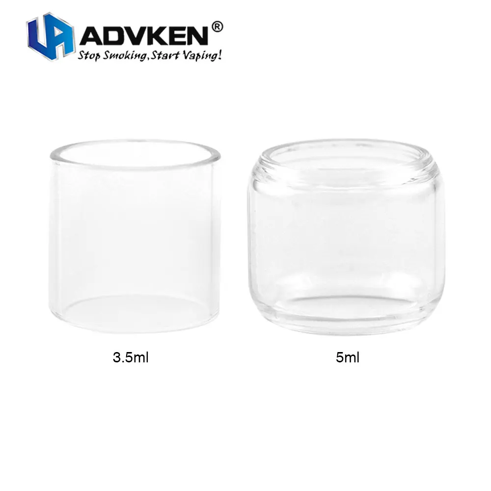 

Original 3pcs Advken MANTA RTA Replacement Glass Tube 3.5ml/5ml Designed for Advken MANTA RTA Pyrex Glass Tube E-cig Spare Part